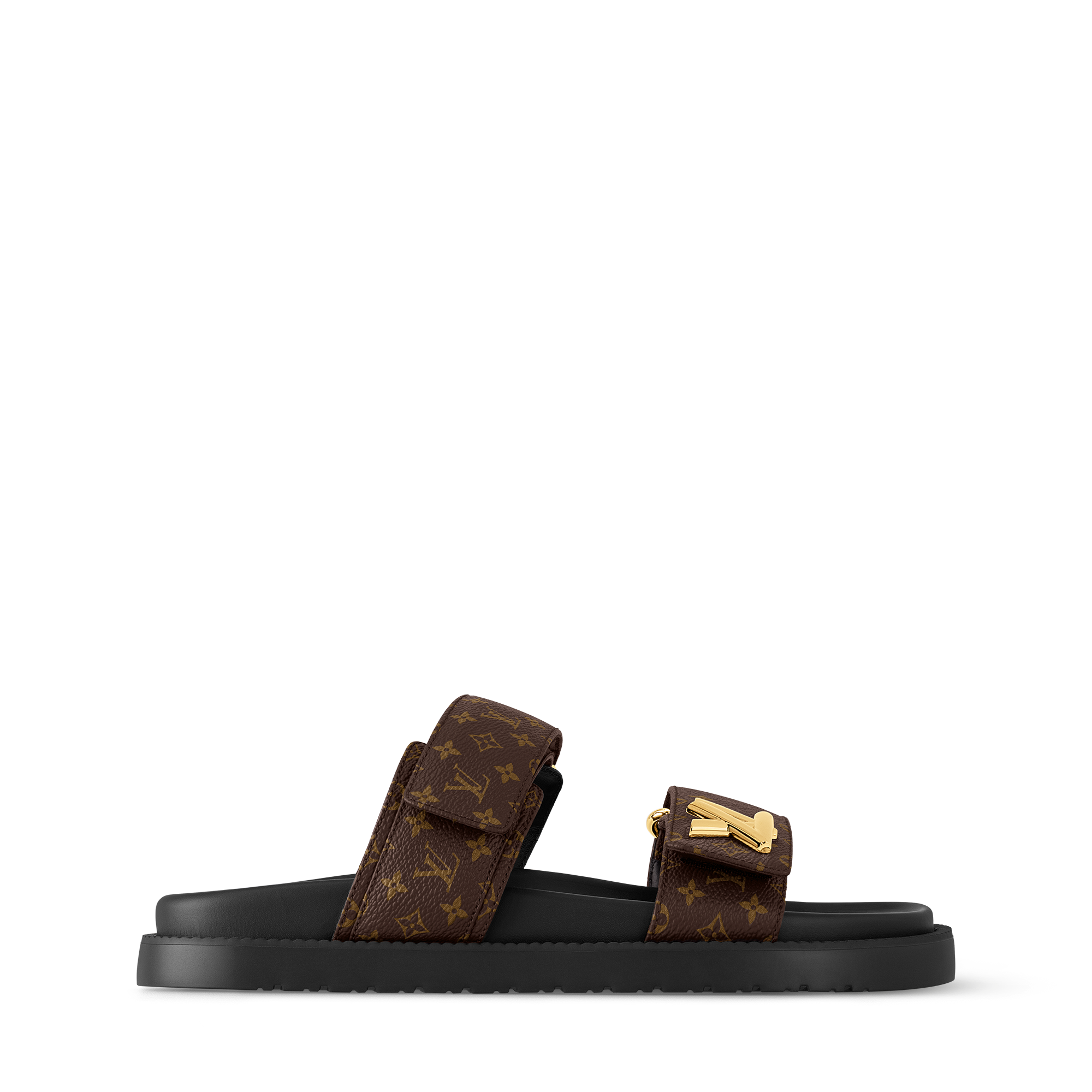 LV Paseo Flat Comfort Mule Beige Brown Fleece main image 0